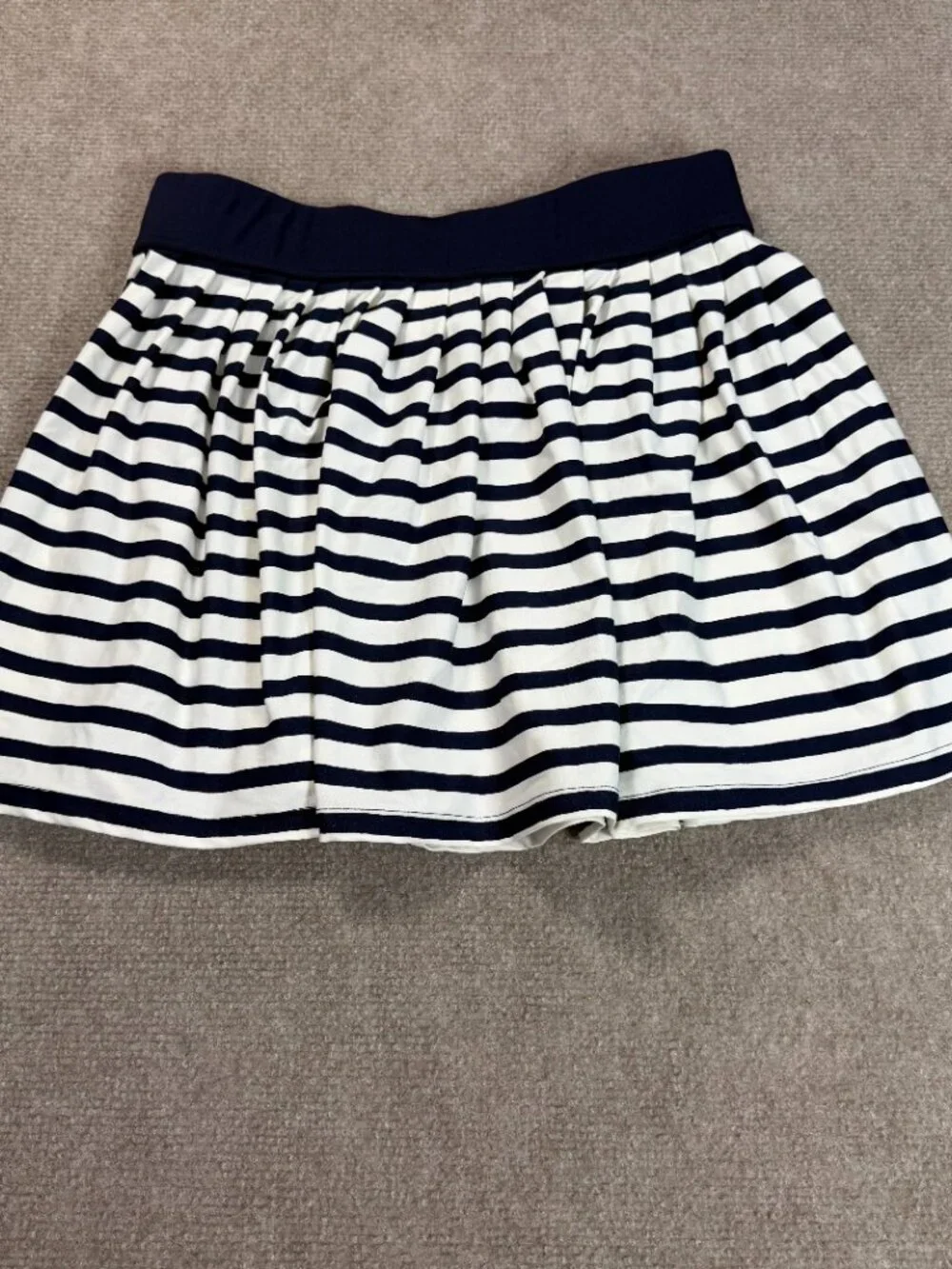Kate Spade ‘dive right in’ Navy & White Striped Skirt - Size M